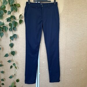 Taylor Stitch Pants 31 x 34.5 Mens Civic Navy Blue Merino Wool Chino